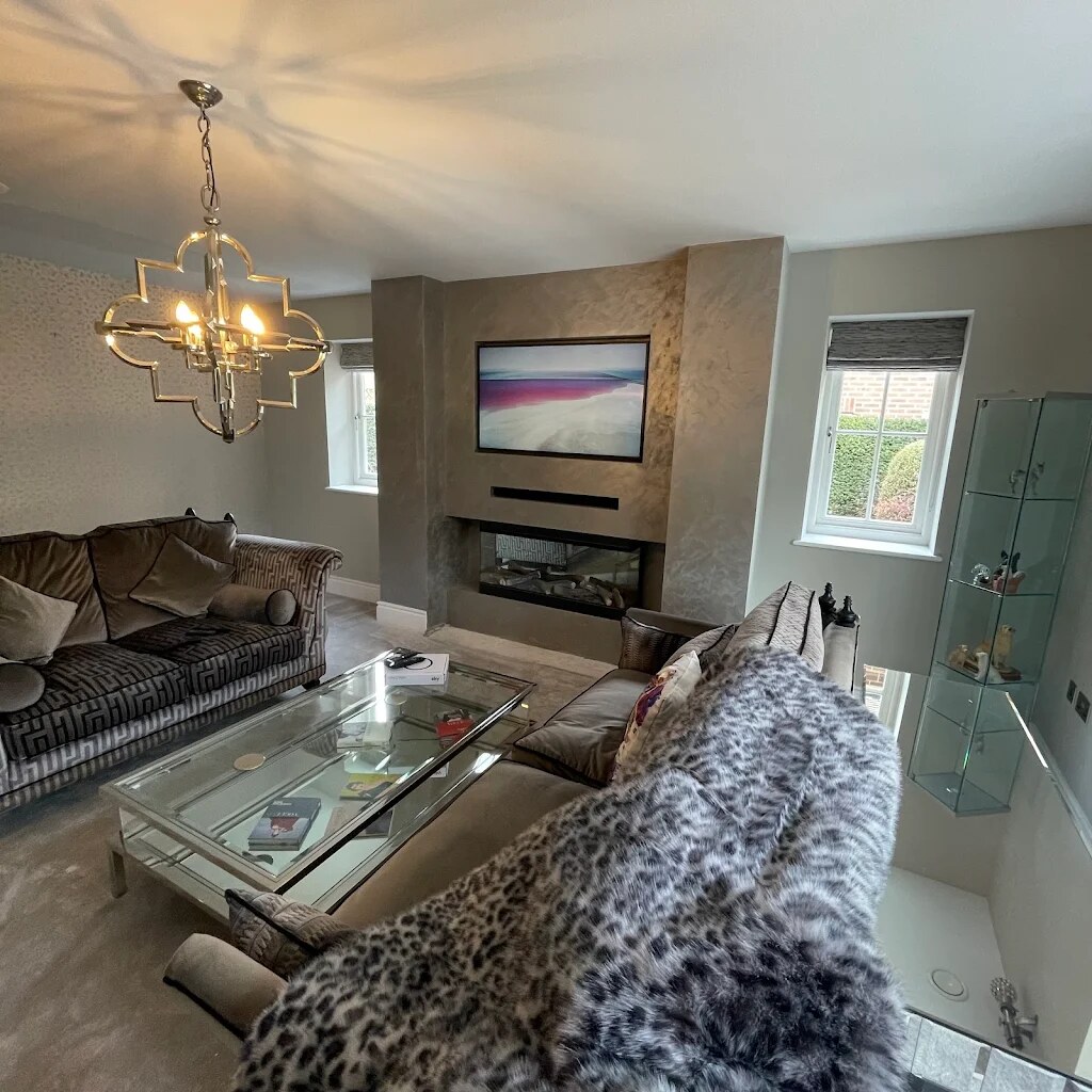 Living room & media wall